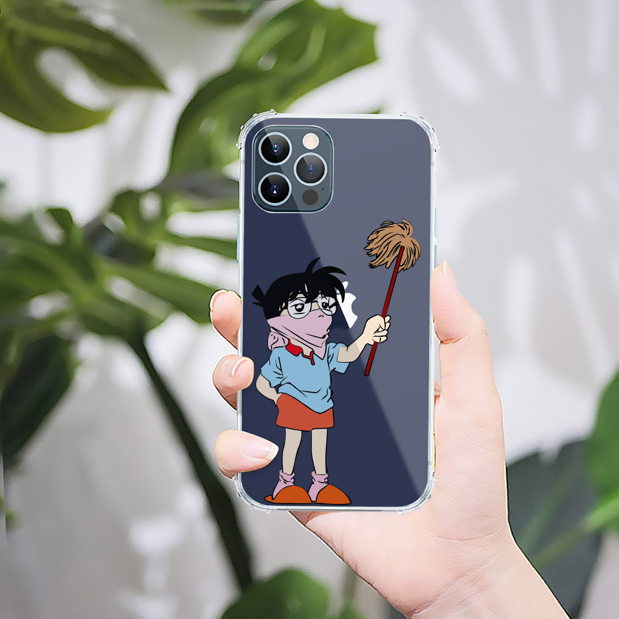 （画像用） 名探偵コナン 江戸川 コナン Detective Conan Conan Edogawa 【iPhone 12シリーズ対応】透明スマホケース（クリアソフトケース）